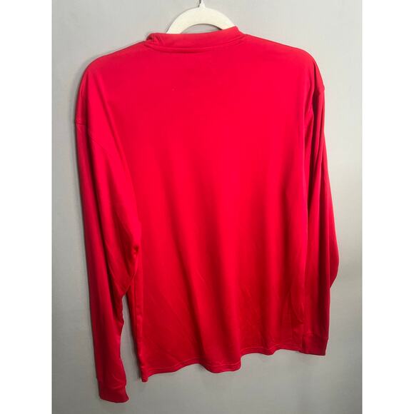 HEB Texas Red Long Sleeve Shirt Comfort Casual Work Sz L - Picture 13 of 16
